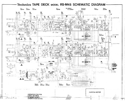 Technics RS-M45 Schematic