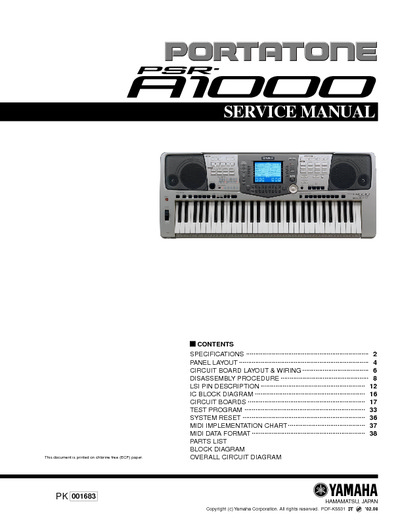 Teclado Yamaha psr-A1000