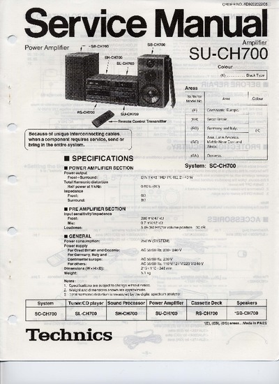 Technics SU-CH700
