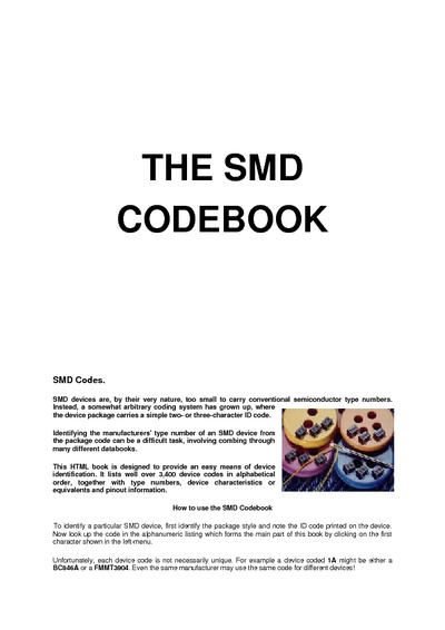 THE SMD CODEBOOK