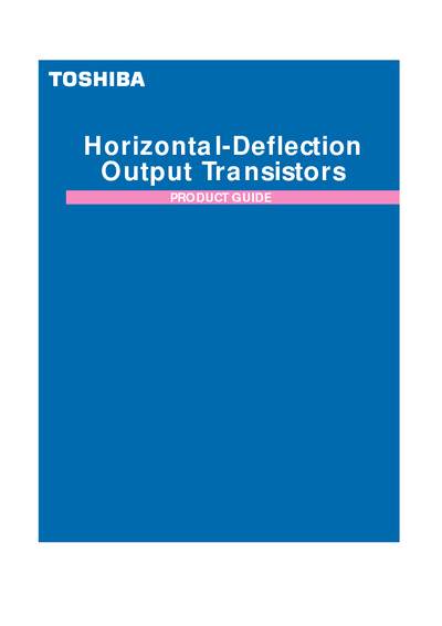 TOSHIBA Horizontal-Deflection Output Transistors