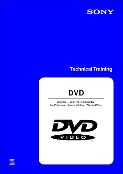SONY DVD Technical Training