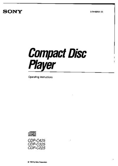Sony CDP-322