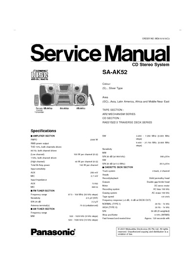 Panasonic SA-AK52