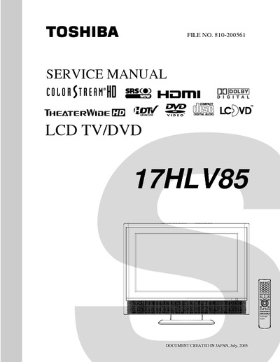 Toshiba 17HLV85
