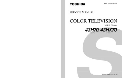 Toshiba N0PSP = 43H70, 43HX70