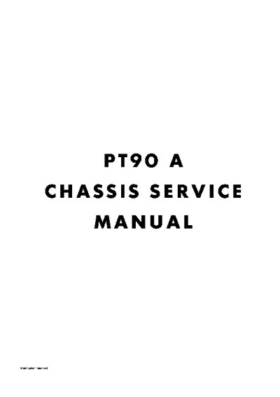 PT90A - Service Manual