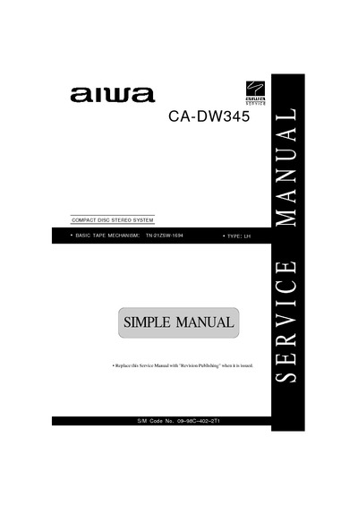 AIWA CA-DW345
