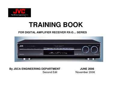 JVC RX-D Series DIGITAL AMPLIFIER RECEIVER TRAINING BOOK