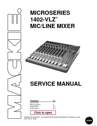 MACKIE 1402-VLZ MIXER