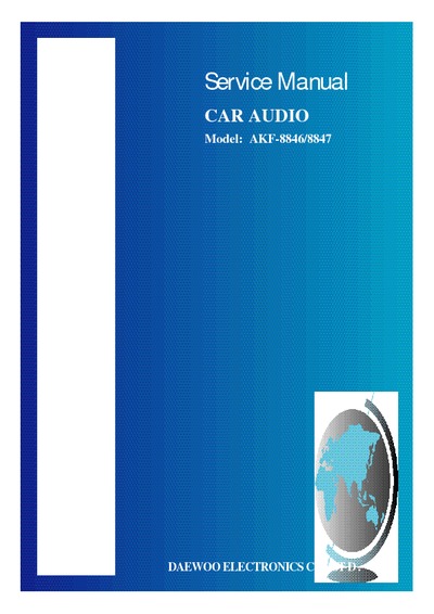DAEWOO AKF-8846-8847 Car audio