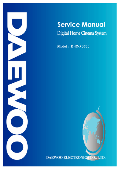 DAEWOO DHC-XD350 Digital Home Cinema System DVD