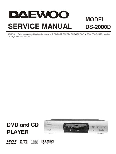 DAEWOO DS-2000D DVD
