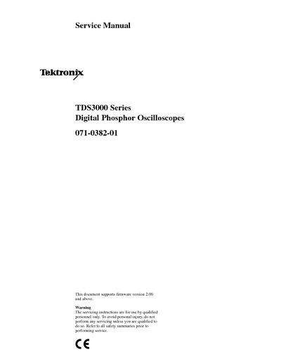 OSCILOSCOPIO TEKTRONIX TDS3000
