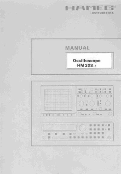 Osciloscopio HAMEG 203-7