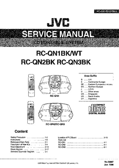 JVC RC-QN1BK/WT_RC-QN2BK_RC-QN3BK CD Portable System