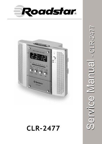 ROADSTAR CLR-2477 Radio Reloj Sleep