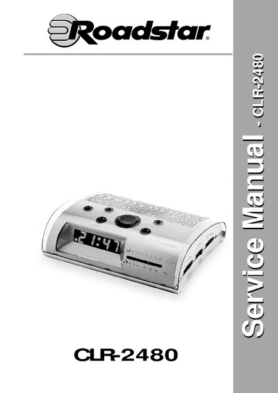 ROADSTAR CLR-2480 Radio Reloj Sleep