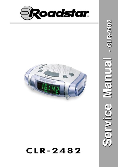 ROADSTAR CLR-2482 Radio Reloj Sleep