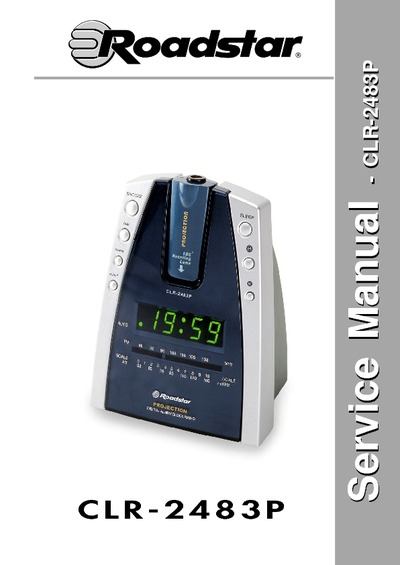 ROADSTAR CLR-2483P Radio Reloj Sleep