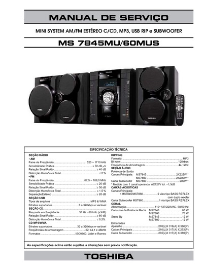 Toshiba MS 7845MU/60MUS