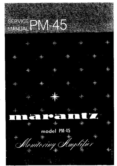 Marantz PM-45 audio