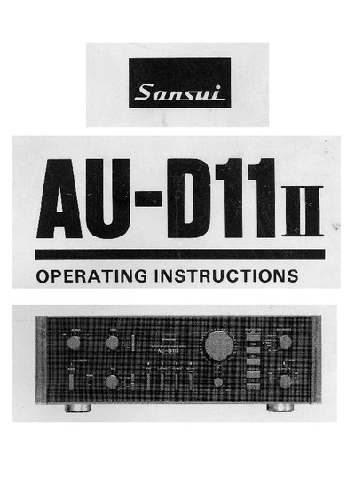 sansui  AU-D11 -II audio
