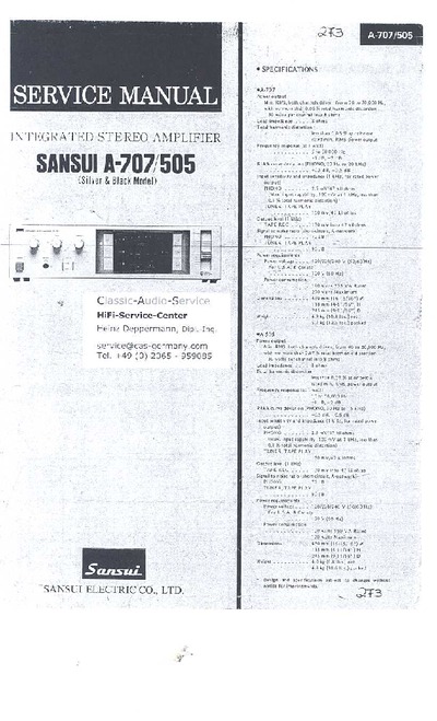 Sansui A-707,505