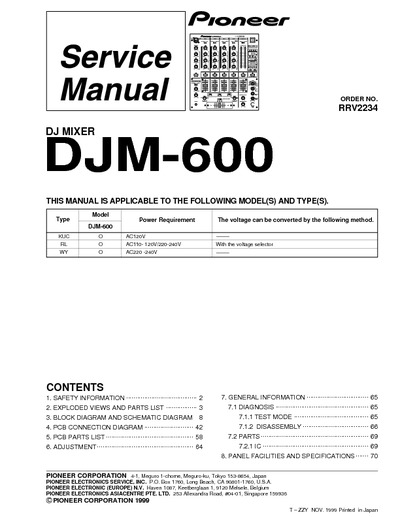Pioneer Mixer DJM-600