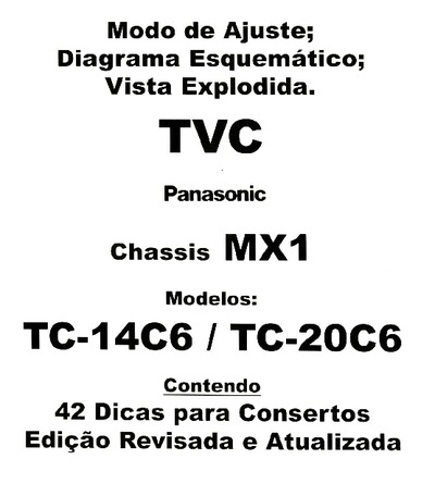 Panasonic TC-14C6 TC-20C6 Chassis MX1