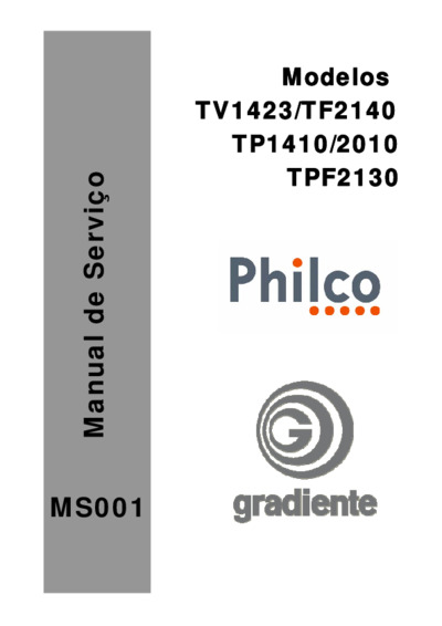 Philco TV1423 TF2140 TP1410 TP2010 TPF2130 - CP03