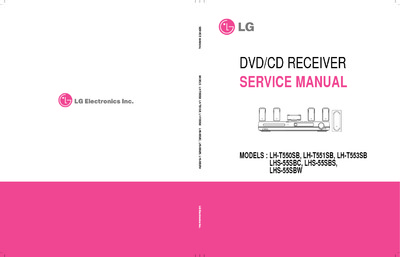 LG LH-T550SB, LH-T551SB, LH-T553SB, LHS-55SBC, SBC, SBW - DVD HT