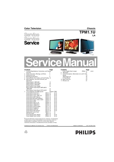 Philips - Magnavox LCD TPM1.1U LA