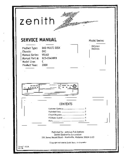 Zenith DVC2515 DVD