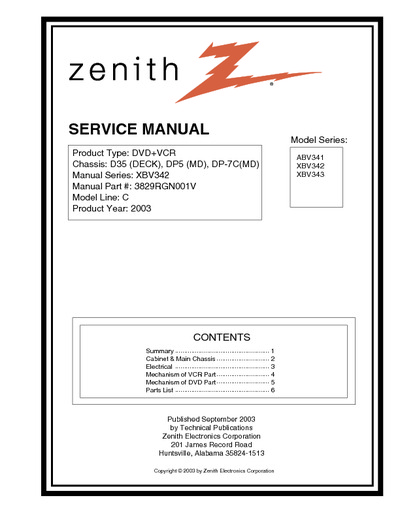 Zenith XBV342 DVD