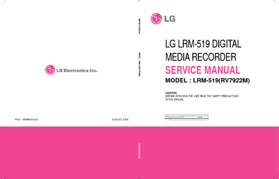 LG LRM-519 DVD RECORDER