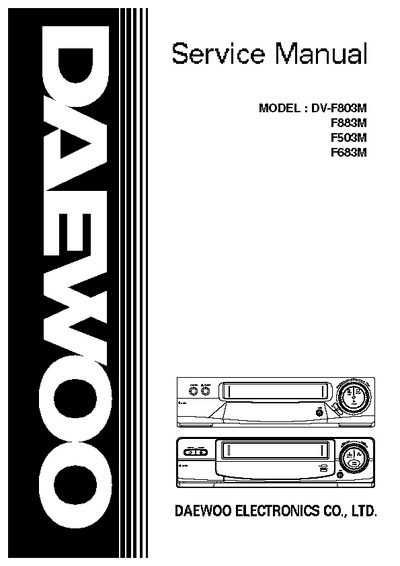 DAEWOO; DV-F803M