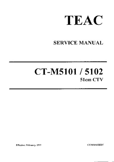 TEAC CTM5101, CTM5102