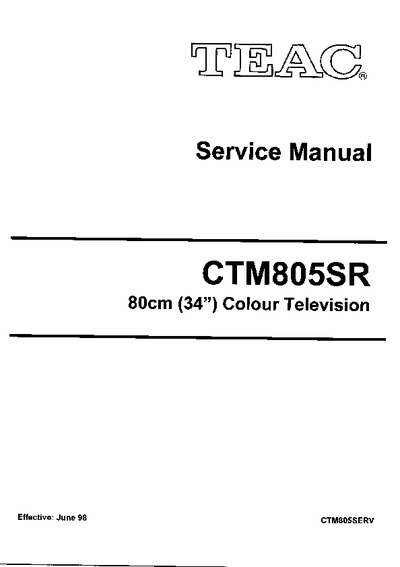 TEAC CTM805SR