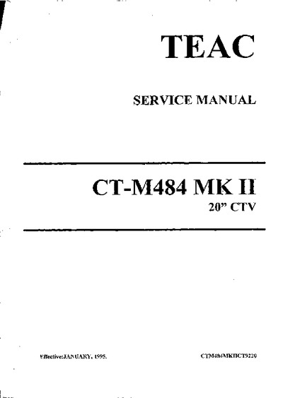 TEAC CT-M484 MKII