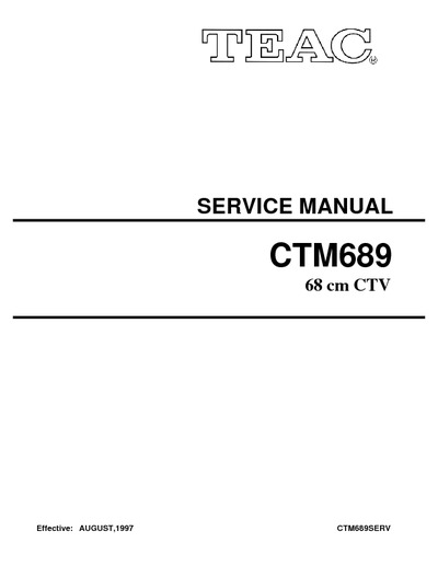 TEAC CTM689