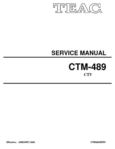 TEAC CTM489ST