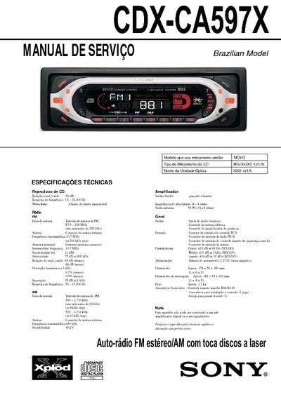 Sony Audio CDX-CA597X