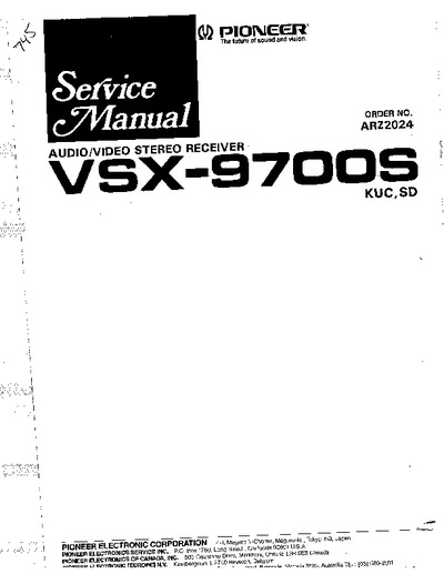 Pioneer VSX-9700S