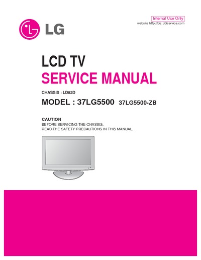 LG 37LG5500 Chassis LD82D LCD