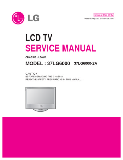 LG 37LG6000 Chassis LD89D LCD