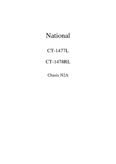 National CT-1477,  CT-1478 Chassis:N2A