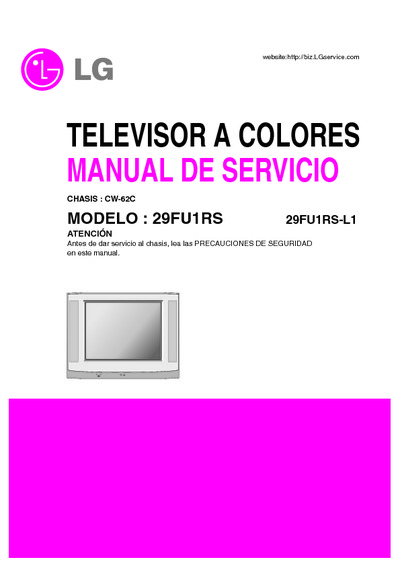 LG 29FU1 RS - Service Manual