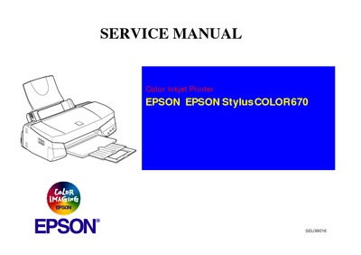 Epson Stylus Color 670 Service Manual