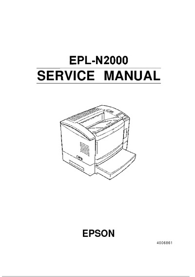 Epson EPL-N2000 Service Manual